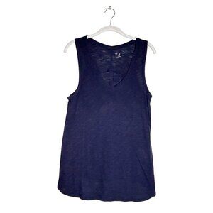 Gap Women's Sleeveless V-Neck Casual Top in Blue - Size M